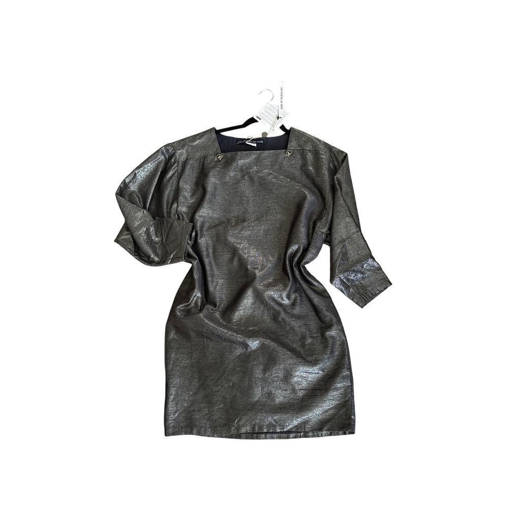 Les Prairies de Paris Metallic Dress NWT Made in France
